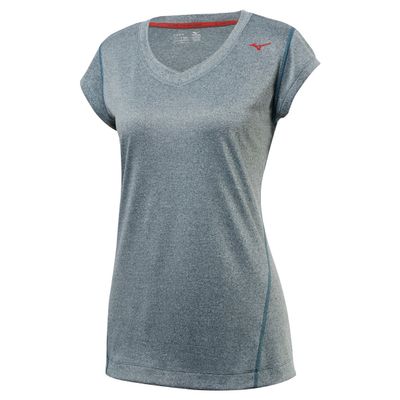 Mizuno Running Women's Inspire Capsleeve Tee, Balsam, X-Small