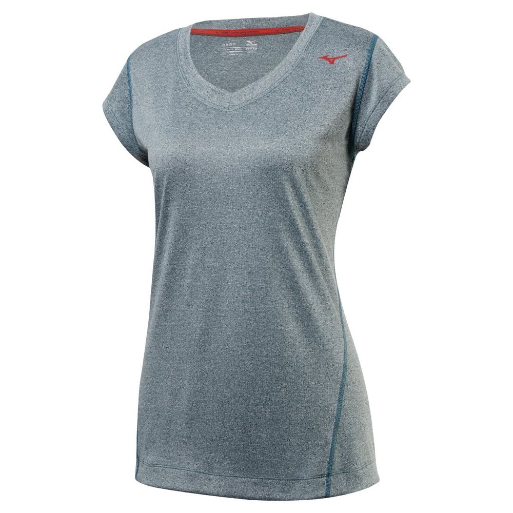 Mizuno Running Women's Inspire Capsleeve Tee, Balsam, Large