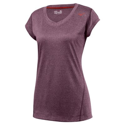 Mizuno Running Women's Inspire Capsleeve Tee, Fig, X-Small