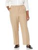 Alfred Dunner Classics Elastic Waist Pants Tan 18W S view 1