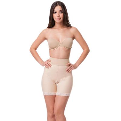 Isavela BE04 Stage 2 Open Buttock Enhancer Girdle-Mid Thigh-3XL-Black