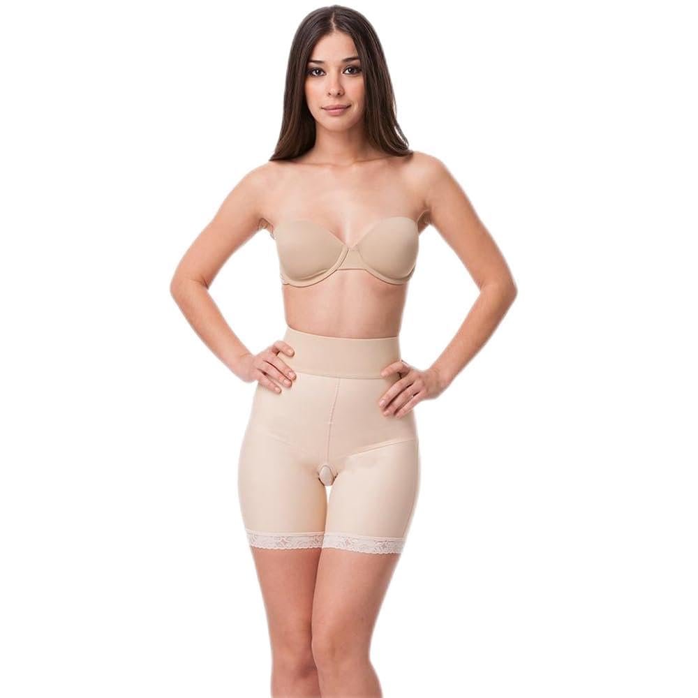 Isavela BE04 Stage 2 Open Buttock Enhancer Girdle-Mid Thigh-Sm-Black