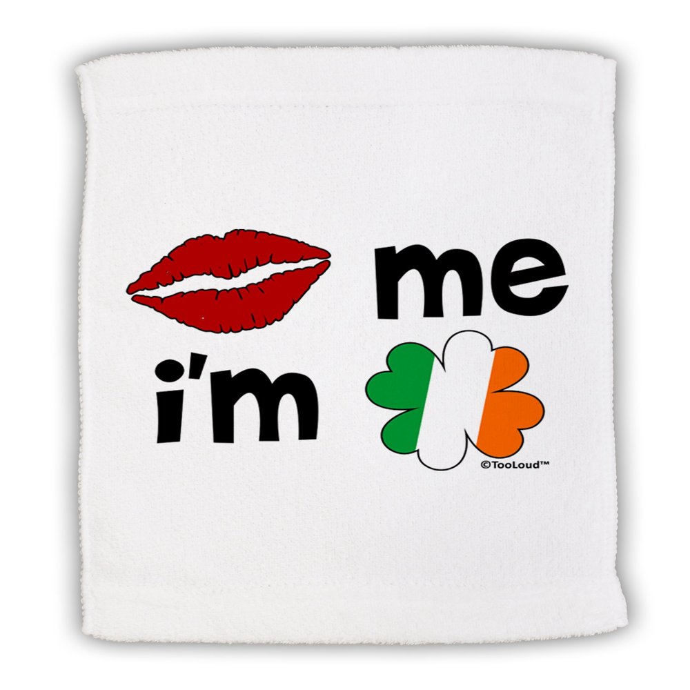 TOOLOUD Kiss and Irish Flag Shamrock - Kiss Me I'm Irish Micro Terry Sport Towel 11" x 18"