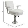 SPRINGFIELD 1001303 Ladder Back Fixed-Height Chair Package - Off-White view 2
