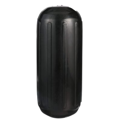 Seachoice Center Hole Fender, Roto-Molded Marine Grade Vinyl, Black, 8 in X 20 in