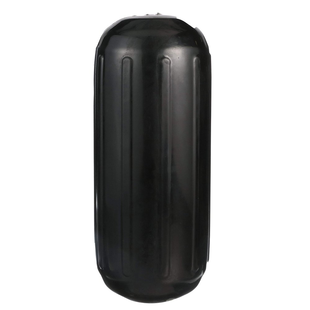 Seachoice Center Hole Fender, Roto-Molded Marine Grade Vinyl, Black, 8 in X 20 in