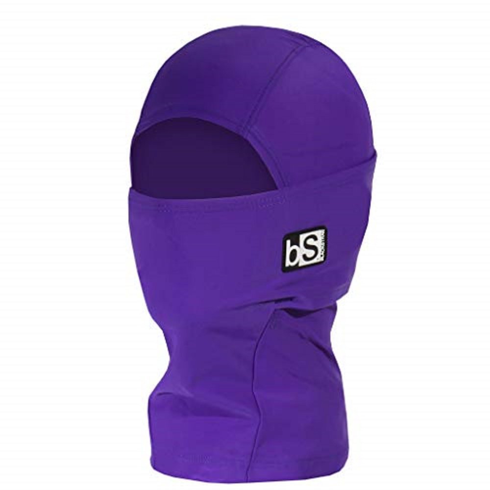 BLACKSTRAP Kids' Hood ExoHinge Balaclava Ski Mask, Helmet Compatible, Keeps Kids Comfortable and Warm, [Deep Purple]