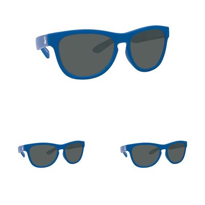 Minishades Polarized Classic Kids Sunglasses, Electric Blue,3-7
