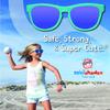 Minishades Polarized Classic Kids Sunglasses, Electric Blue,3-7 view 4