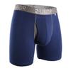 2UNDR Men's 6" Swing Shift Boxer Briefs, Navy/Grey, Large view 1