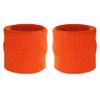Suddora Wrist Sweatbands, Absorbent and Breathable Thick Cotton Bands for Working Out, Gymnastics, Basketball, Tennis, and Football, Multiuse Wristbands for Costumes and Cosplay (Pair) (Orange) view 1