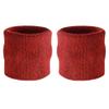 Suddora Wrist Sweatbands, Absorbent and Breathable Thick Cotton Bands for Working Out, Gymnastics, Basketball, Tennis, and Football, Multiuse Wristbands for Costumes and Cosplay (Pair) (Maroon) view 1