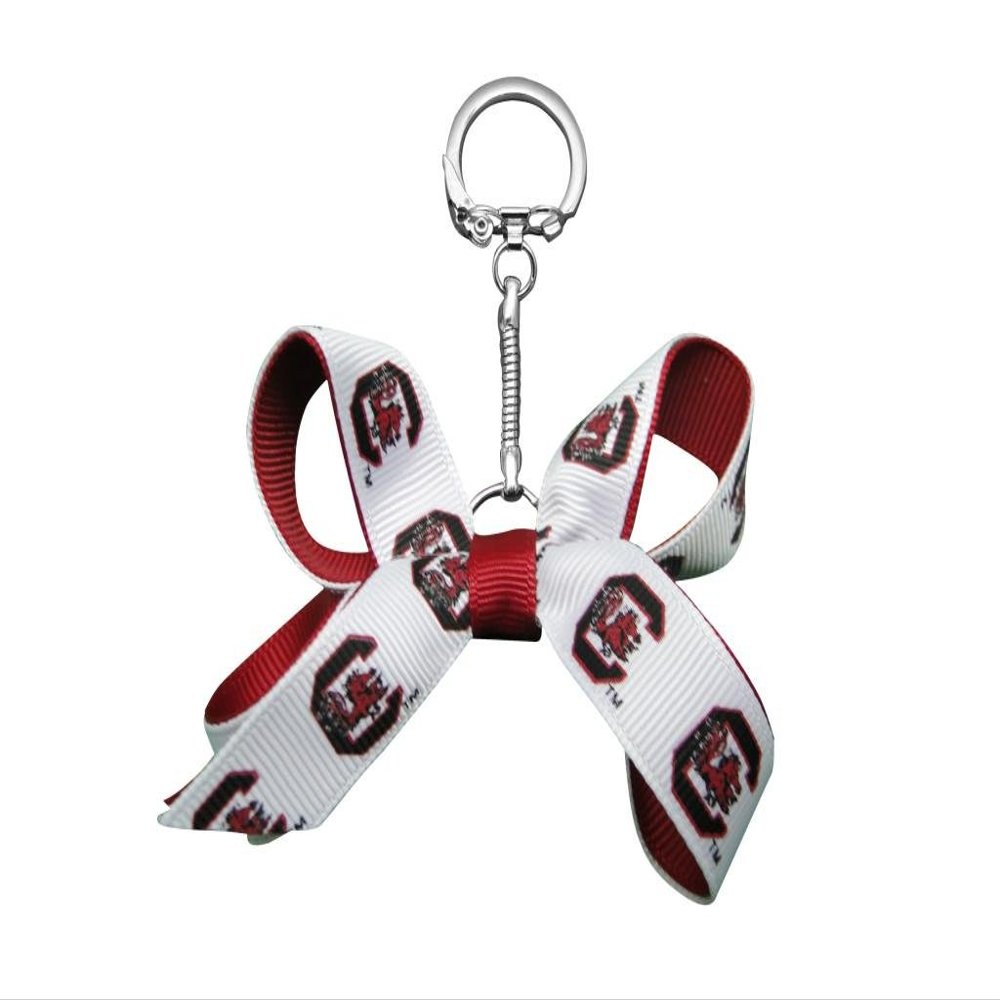 NCAA South Carolina Mini Bow Keychain