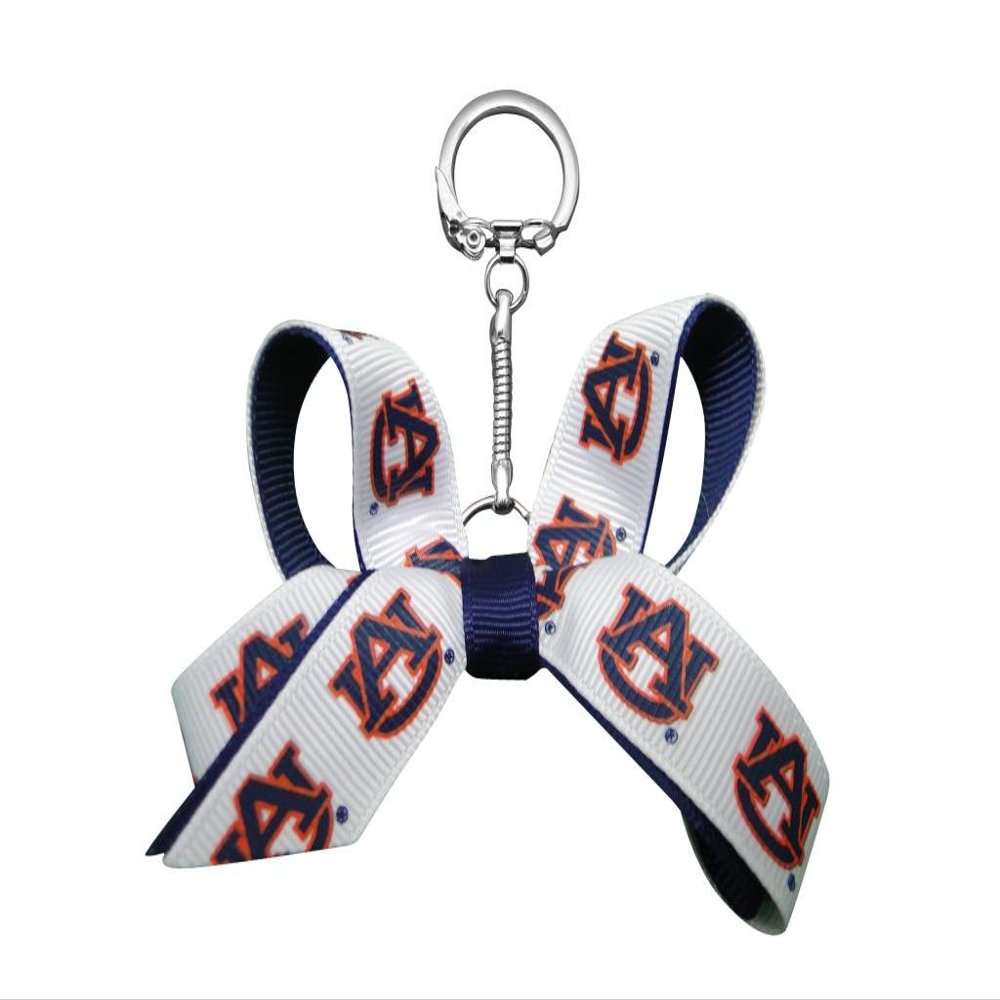 NCAA Auburn University Mini Bow Keychain