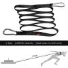 ComCor Two 9 Feet Long Sled Straps with Steel Snap Hooks - Made in USA view 3