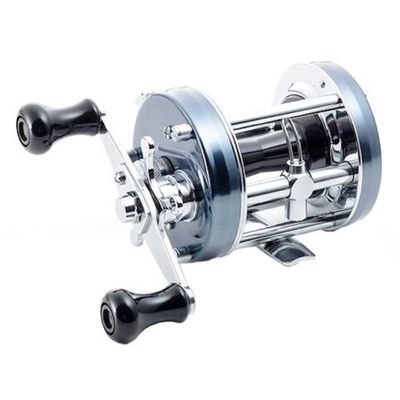 AbuGarcia Ambassadeur 6500CS Rocket Blue Gray Right Hand Double Handle Bass Ragyo Catfish Topwater Round Reel
