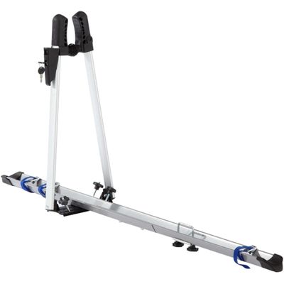 FISCHER car roof Bike Rack | TV GS Tested | Suitable for a Bike | Load up to 15 kg | Lockable | Silver