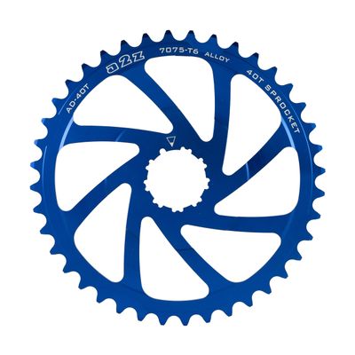 A2Z Unisex's Wide Adapter Cassette Range Extender Sprocket, Blue, Size 42T