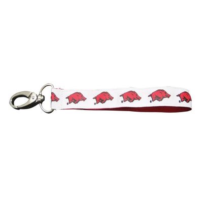 NCAA University of Arkansas Wristlet Keychain