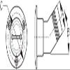 351522 Sea-Dog Line Angled 1-1/2" Inch Hose Deck Fill WATER Stainless SURPLUS 132-4091 view 2