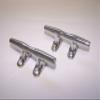 044604 Sea-Dog Line Open Base Cleat Chrome Plated Zinc 4" Inch Pair (2) SURPLUS 132-1140 view 1