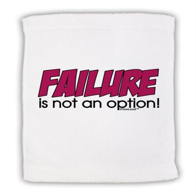 TOOLOUD Failure is Not an Option Micro Terry Sport Towel 11" x 18"