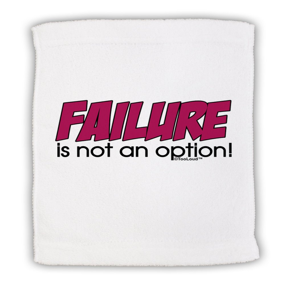 TOOLOUD Failure is Not an Option Micro Terry Sport Towel 11" x 18"