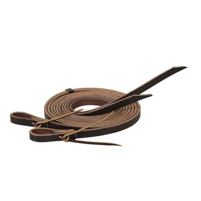 Weaver Leather Skirting Leather Split Reins, 7-feet Long Western Reins for Horses for Trail Riding, and More, Durable Equine Supplies, Dark Oil