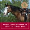Weaver Leather Skirting Leather Split Reins, 7-feet Long Western Reins for Horses for Trail Riding, and More, Durable Equine Supplies, Dark Oil view 3