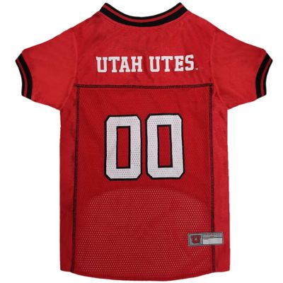 Pets First NCAA College Utah Utes Mesh Jersey for DOGS & CATS, Small.Licensed Dog Jersey with your Favorite Football/Basketball College Team