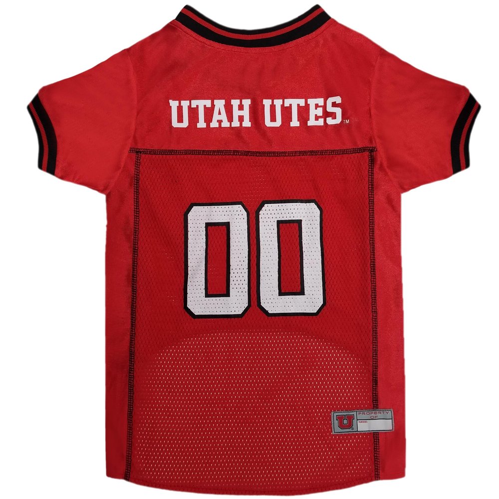 Pets First NCAA College Utah Utes Mesh Jersey for DOGS & CATS, Small.Licensed Dog Jersey with your Favorite Football/Basketball College Team