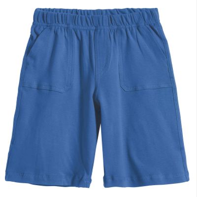 City Threads Little Boys' 3-Pocket Soft Jersey Shorts Perfect for Sensitive Skin SPD Sensory Friendly Clothing, Smurf 3T