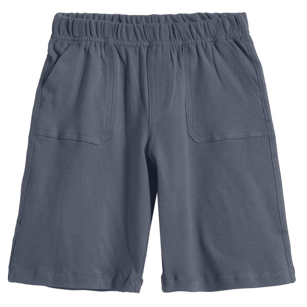 City Threads Little Boys' 3-Pocket Soft Jersey Shorts Perfect for Sensitive Skin SPD Sensory Friendly Clothing, Concrete 4T