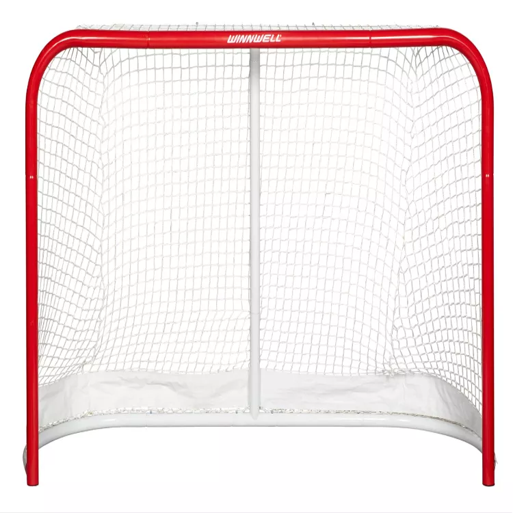 Winnwell Regulation Size Hockey Net - Indoor & Outdoor Heavy Duty Goal - Good for Street, Field & Rink (72")