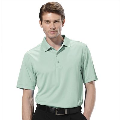 Monterey Club Men's Light Weight Pique Solid Polo Shirt #1070 (Mint, 3X-Large)