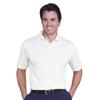 Monterey Club Men's Light Weight Pique Solid Polo Shirt #1070 (White, Medium) view 1