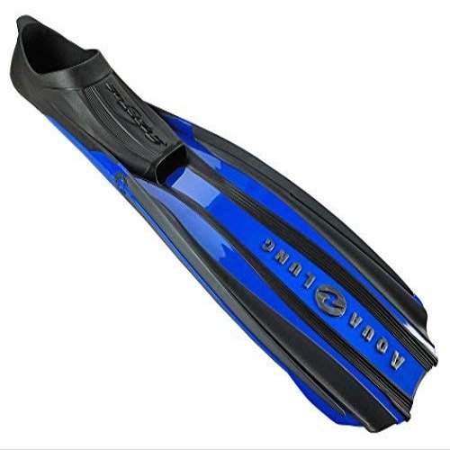 Aqua Lung Stratos 3 Full Foot Diving Fins-Blue-MD
