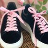 150cm Long Flat Coloured Trainer Shoe laces replacement laces for adults or kids Trainer Sneaker Boots Sports Shoelaces (Pale Pink) view 2