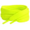 120cm Long Flat Coloured Trainer Shoe laces replacement laces for adults or kids Trainer Sneaker Boots Sports Shoelaces (Neon Yellow) view 1
