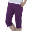 Monterey Club Women's Ultimate Golf Capris Petite #823P (Eggplant, Size:2) view 1