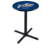 Holland Bar Stool Co. L211-36" Black Wrinkle US Naval Academy (Navy) Pub Table view 1