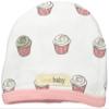 L'ovedbaby Unisex-Baby Newborn Organic Cute Cap, Coral Cupcake, 12-24 Months view 1