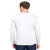Bayside Unisex Union-Made Long-Sleeve Pocket Crew T-Shirt 4XL WHITE view 4