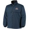 Dunbrooke Men's Navy Chicago Bears Triumph Fleece Full-Zip Jacket view 2