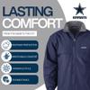 Dunbrooke Men's Navy Dallas Cowboys Triumph Fleece Full-Zip Jacket view 3