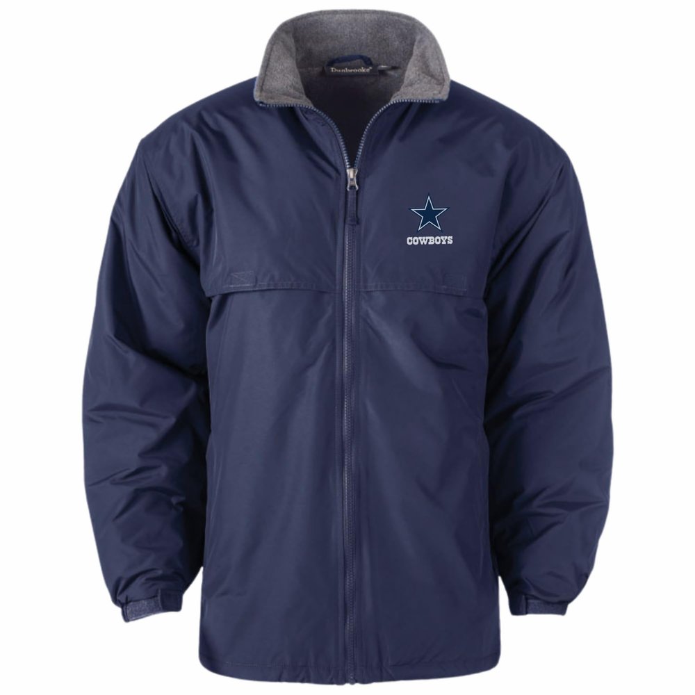 Dunbrooke NFL Dallas Cowboys Adult Triumph Fleece Lined Mid Weight Jacket, 4X, Navy