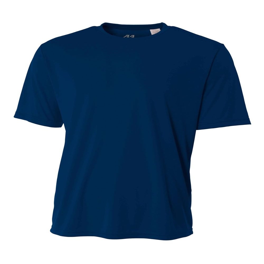 Authentic Sports Shop Navy Blue Adult 3X Short Sleeve Wicking Cool & Comfortable Shirt/Undershirt
