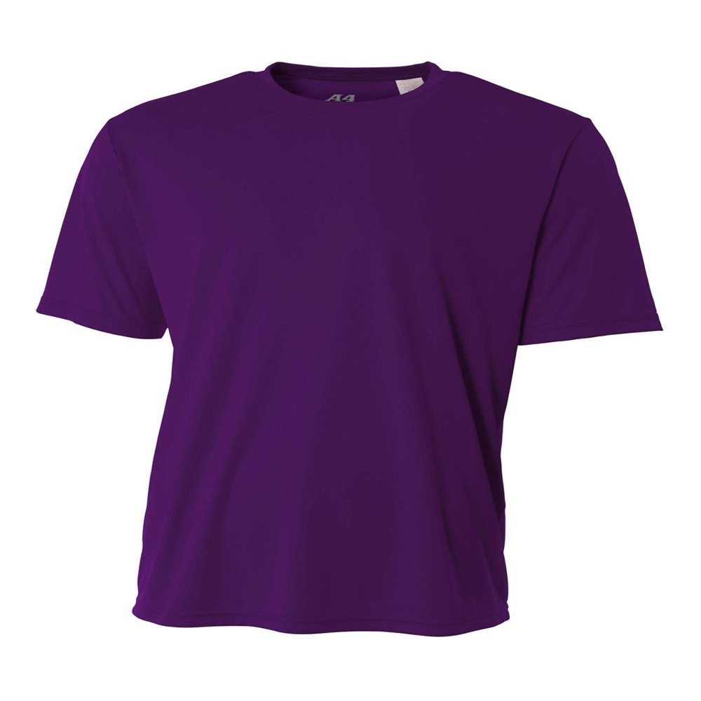 Authentic Sports Shop Purple Adult Small Short Sleeve Wicking Cool & Comfortable Shirt/Undershirt