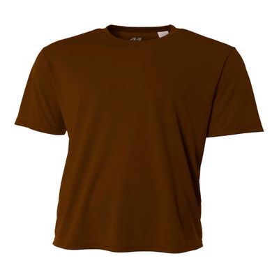 Authentic Sports Shop Brown Adult 2X Short Sleeve Wicking Cool & Comfortable Shirt/Undershirt