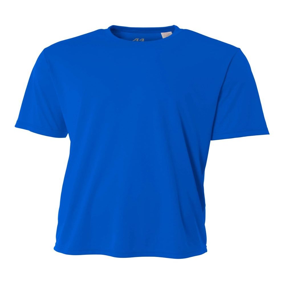 Authentic Sports Shop Royal Blue Adult 3X Short Sleeve Wicking Cool & Comfortable Shirt/Undershirt